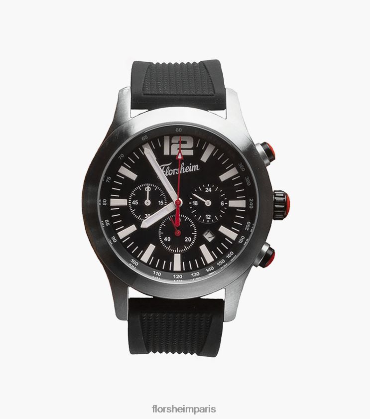 montre chronographe edwin en acier inoxydable Florsheim unisexe TBZJJL669 accessoires écarlate