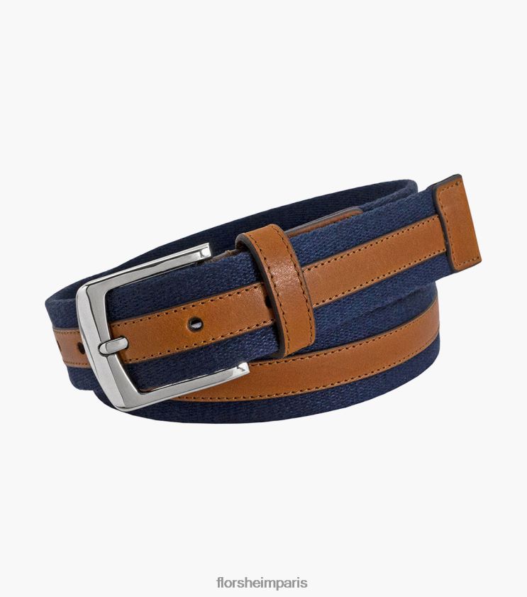ceinture austin en matières mixtes Florsheim unisexe TBZJJL552 accessoires marine