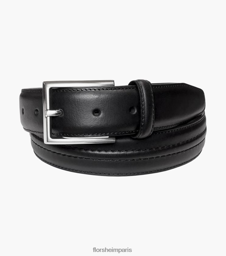 ceinture caprio en cuir véritable Florsheim unisexe TBZJJL545 accessoires noir