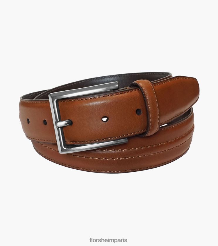 ceinture caprio en cuir véritable Florsheim unisexe TBZJJL546 accessoires Cognac