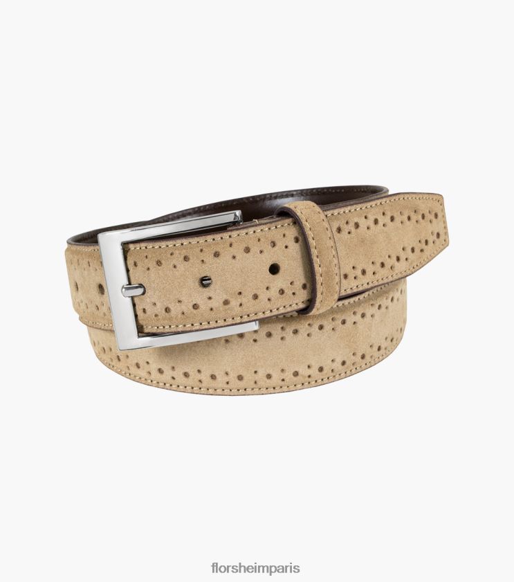 ceinture en daim véritable lucky Florsheim unisexe TBZJJL518 accessoires sable