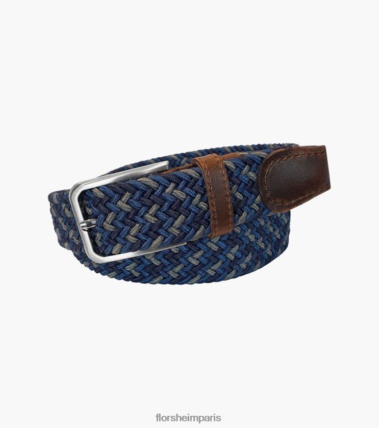 ceinture élastique tissée myles Florsheim unisexe TBZJJL510 accessoires marine