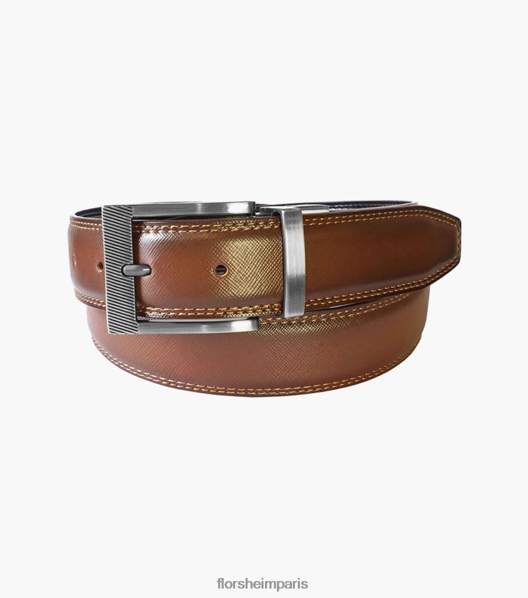 ceinture réversible perrion Florsheim unisexe TBZJJL515 accessoires Cognac