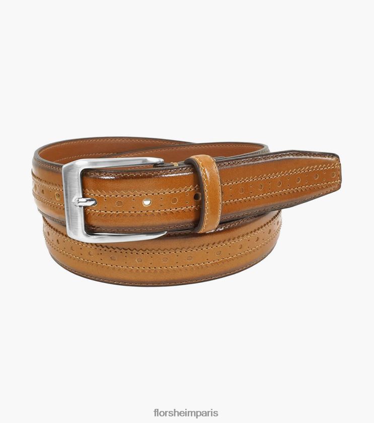 ceinture richelieu centrale boselli Florsheim unisexe TBZJJL554 accessoires Cognac