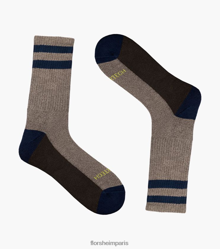 chaussettes de sport chinées Florsheim unisexe TBZJJL584 accessoires brun