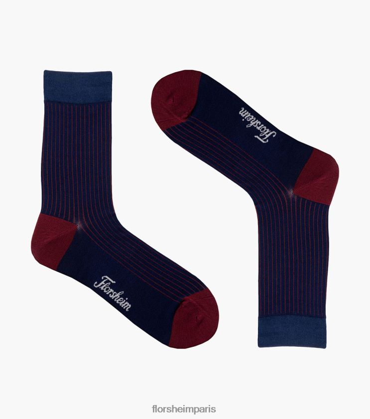 chaussettes habillées côtelées Florsheim unisexe TBZJJL577 accessoires marine