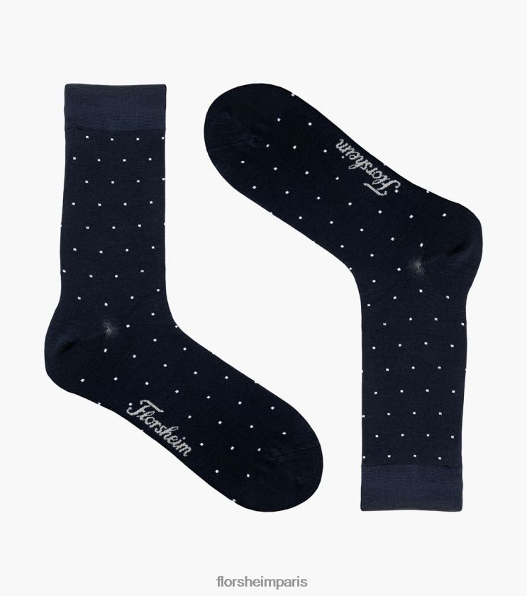 chaussettes habillées d'équipage d'étoiles Florsheim unisexe TBZJJL574 accessoires marine