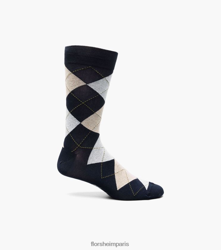 chaussettes habillées à motif losanges Florsheim unisexe TBZJJL578 accessoires marine