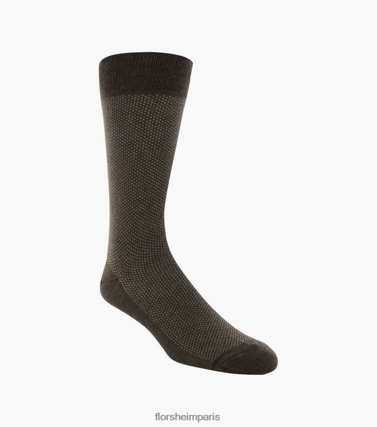 chaussettes habillées pindot classiques Florsheim unisexe TBZJJL590 accessoires chocolat