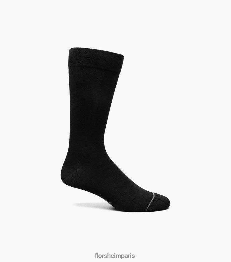 chaussettes habillées plates en bambou Florsheim unisexe TBZJJL570 accessoires noir