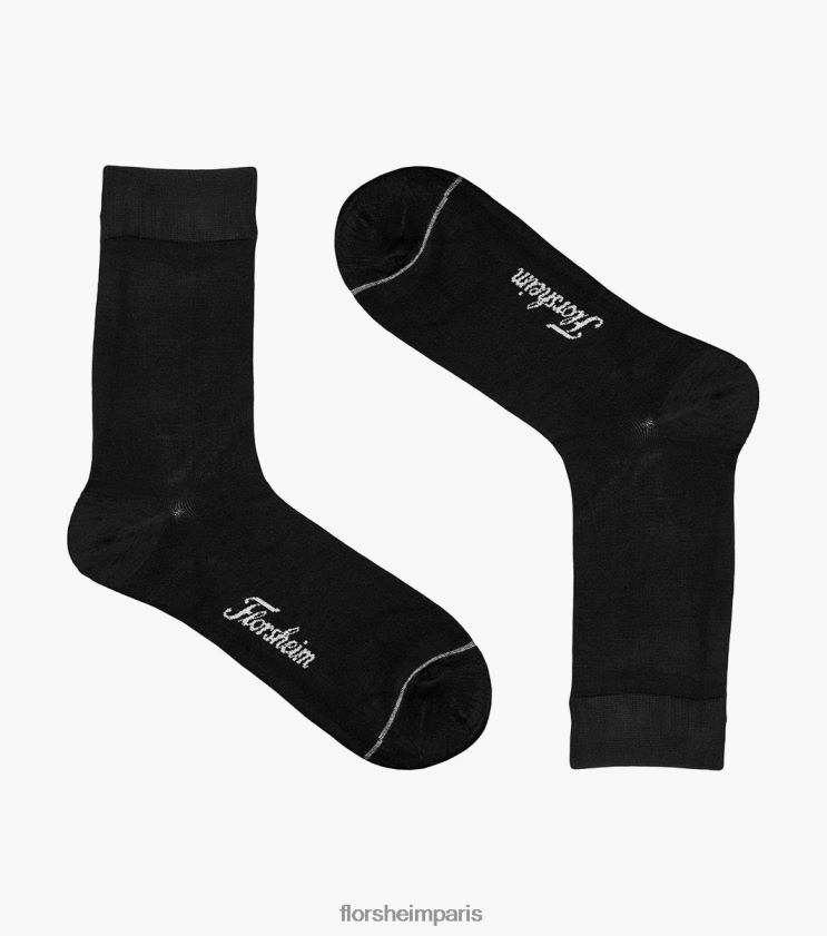 chaussettes habillées plates en bambou Florsheim unisexe TBZJJL570 accessoires noir