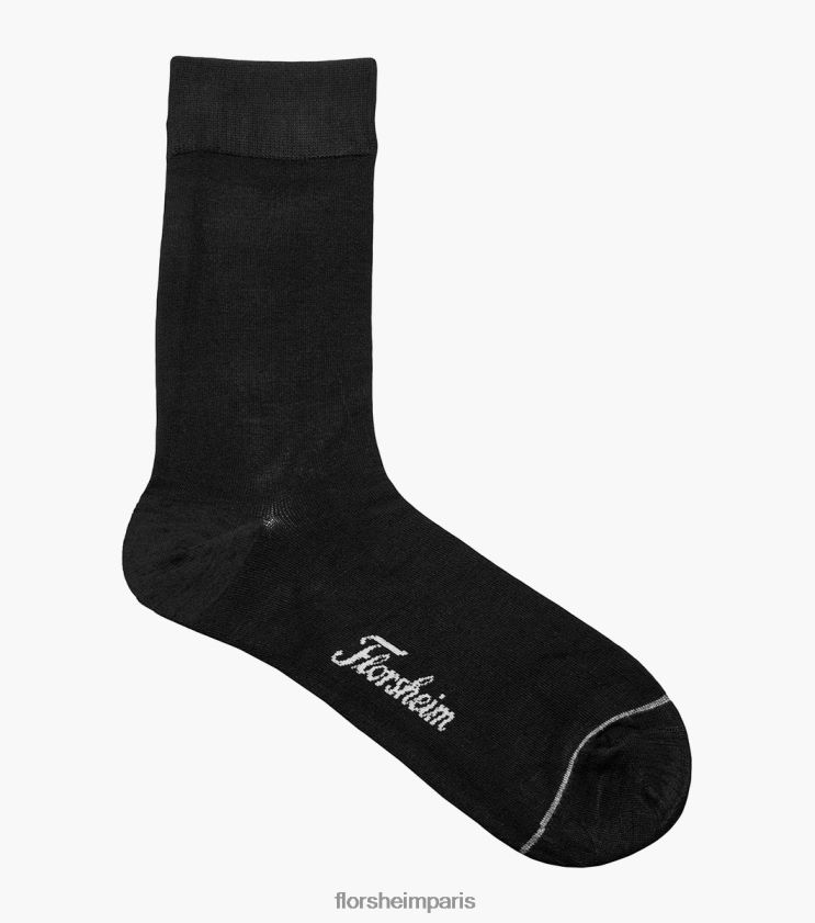chaussettes habillées plates en bambou Florsheim unisexe TBZJJL570 accessoires noir
