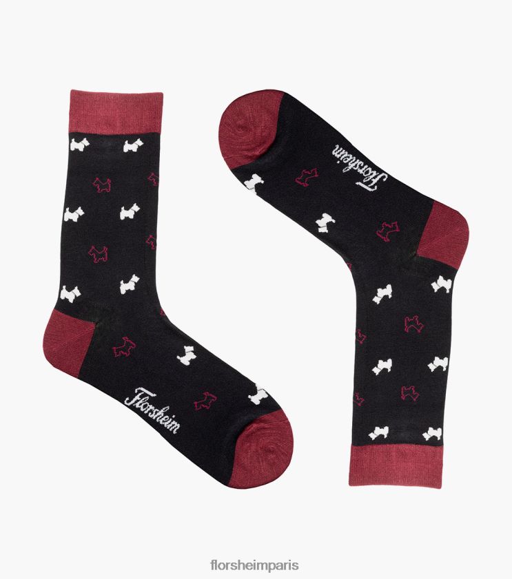 chaussettes habillées scotty crew Florsheim unisexe TBZJJL588 accessoires noir
