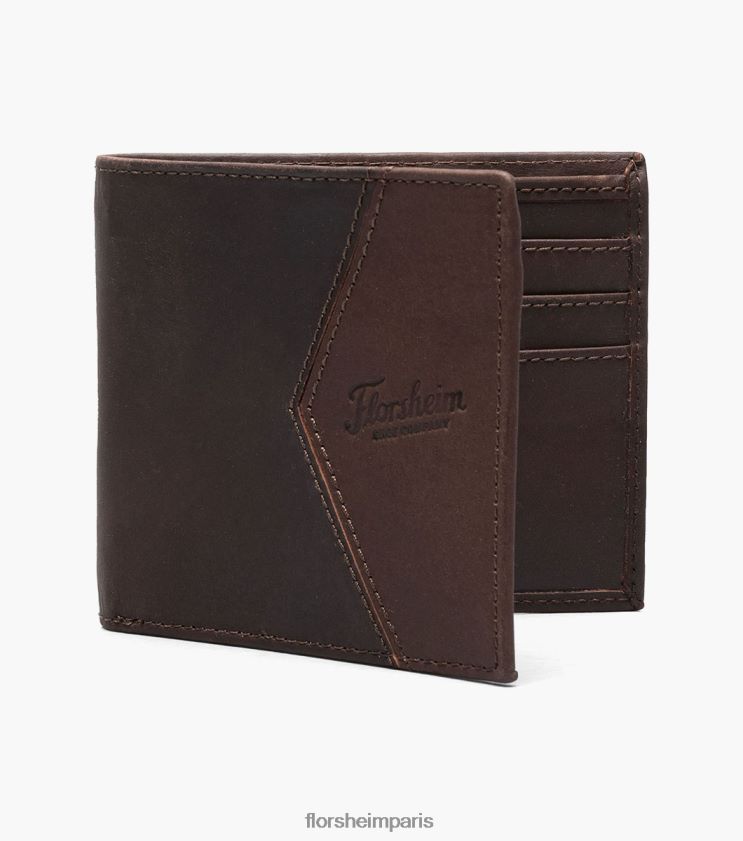portefeuille à deux volets caldwell Florsheim unisexe TBZJJL660 accessoires ch marron