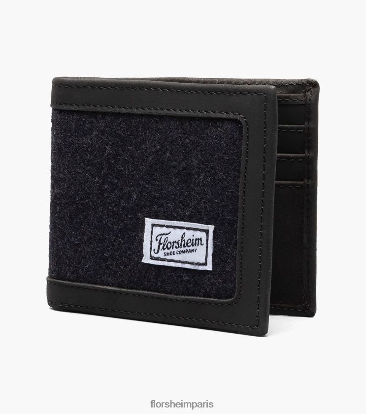 portefeuille à deux volets damon Florsheim unisexe TBZJJL661 accessoires charbon