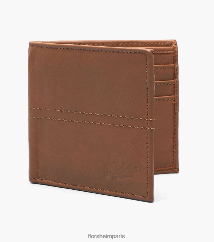portefeuille à deux volets lewis Florsheim unisexe TBZJJL659 accessoires Cognac