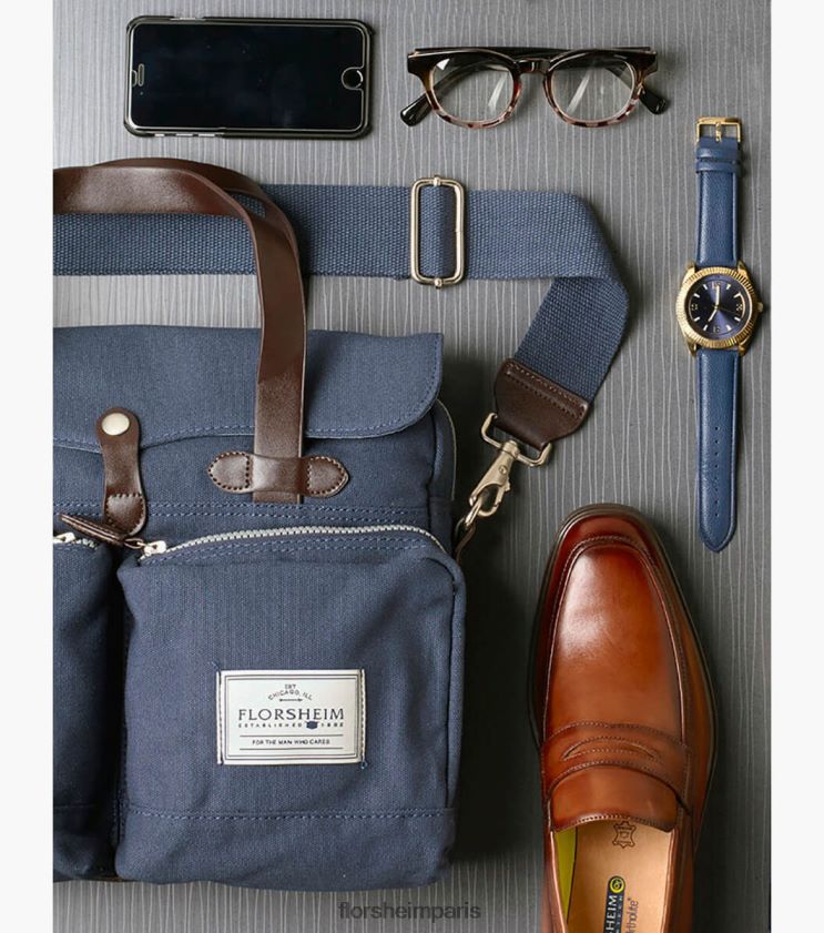 messager en toile vintage vincent Florsheim unisexe TBZJJL626 accessoires divers