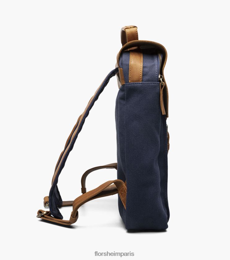 sac à dos en toile/cuir deigo Florsheim unisexe TBZJJL620 accessoires bleu
