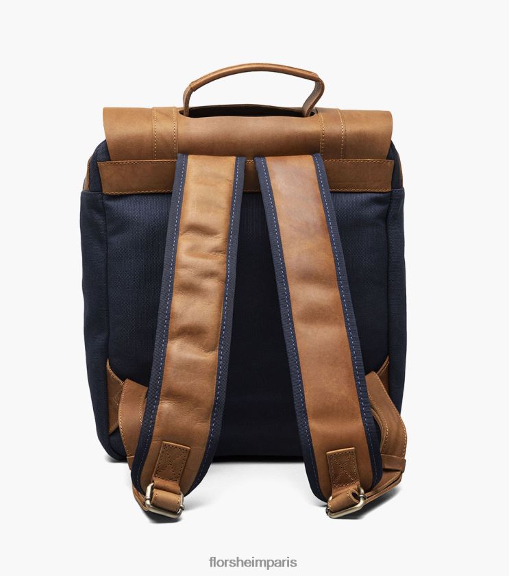 sac à dos en toile/cuir deigo Florsheim unisexe TBZJJL620 accessoires bleu