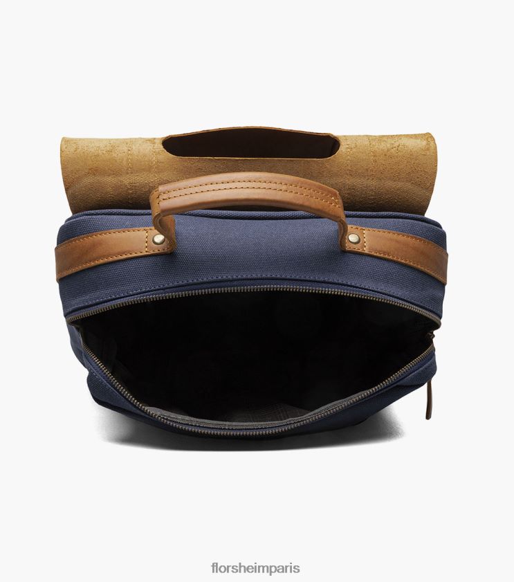 sac à dos en toile/cuir deigo Florsheim unisexe TBZJJL620 accessoires bleu