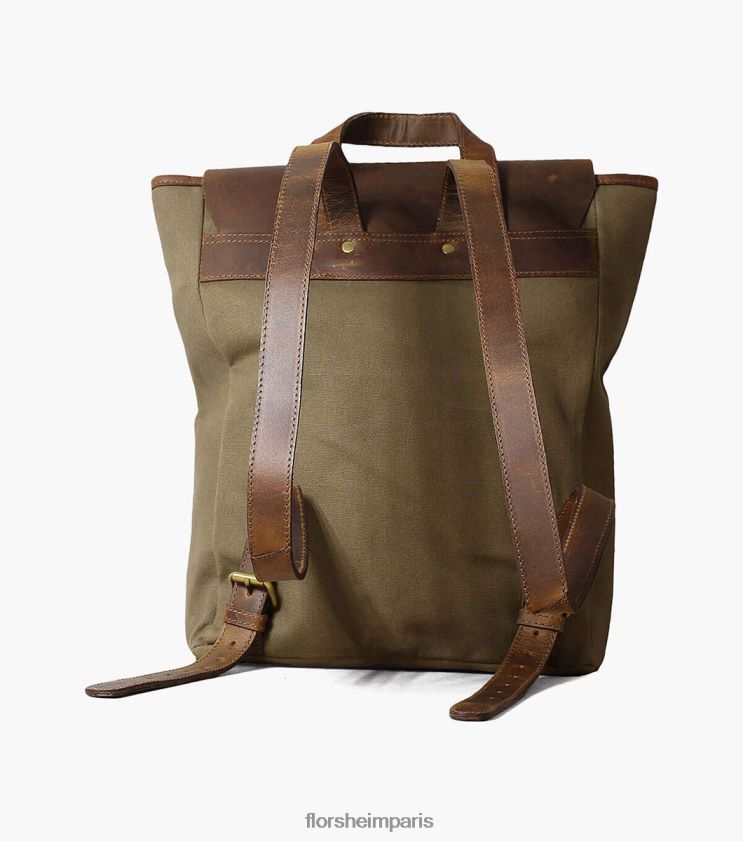 sac à dos en toile/cuir orazio Florsheim unisexe TBZJJL622 accessoires vert