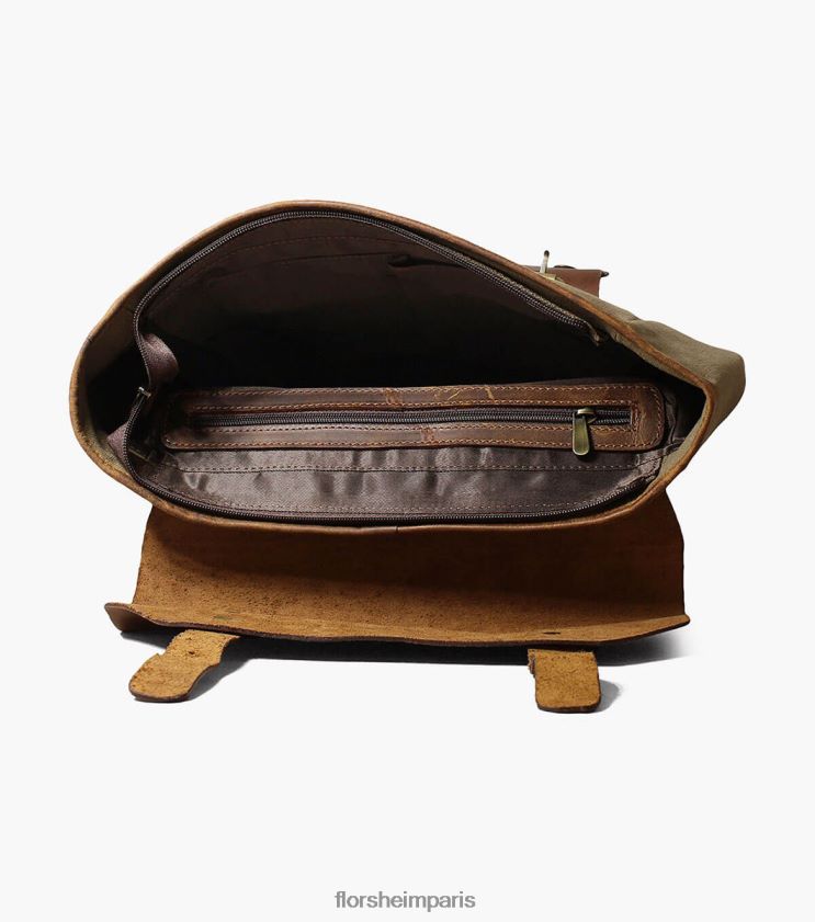 sac à dos en toile/cuir orazio Florsheim unisexe TBZJJL622 accessoires vert