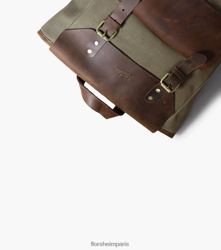 sac à dos en toile/cuir orazio Florsheim unisexe TBZJJL622 accessoires vert
