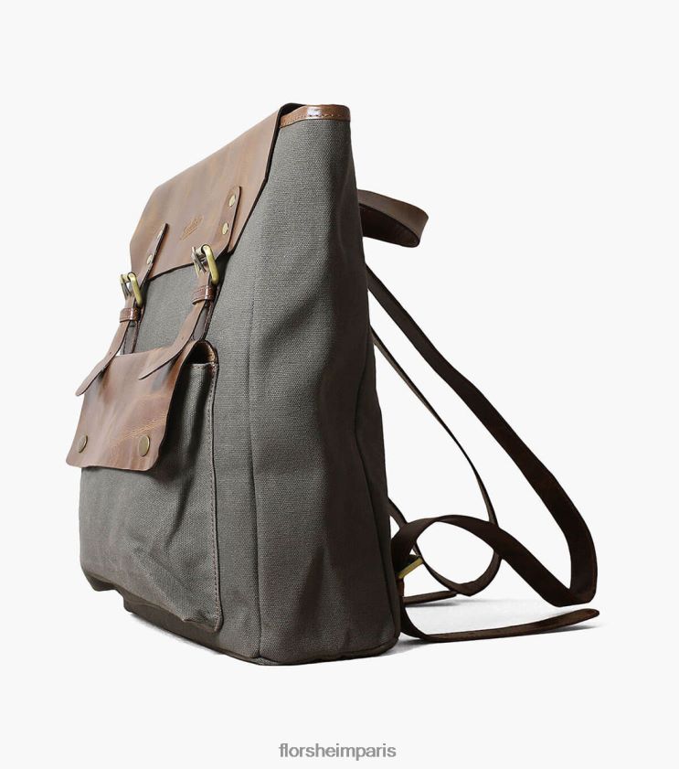 sac à dos en toile/cuir orazio Florsheim unisexe TBZJJL623 accessoires gris