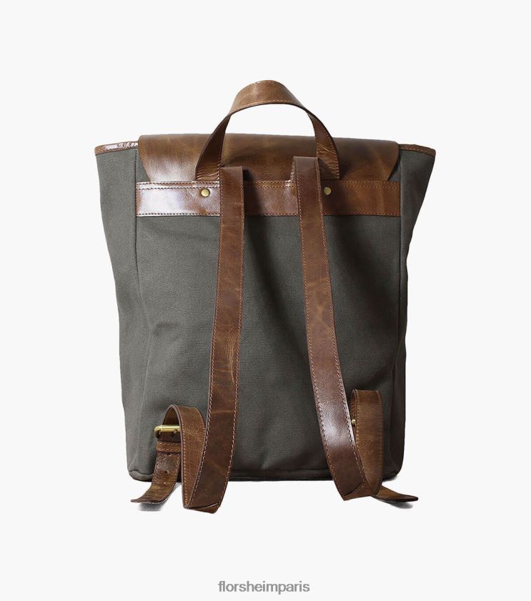 sac à dos en toile/cuir orazio Florsheim unisexe TBZJJL623 accessoires gris