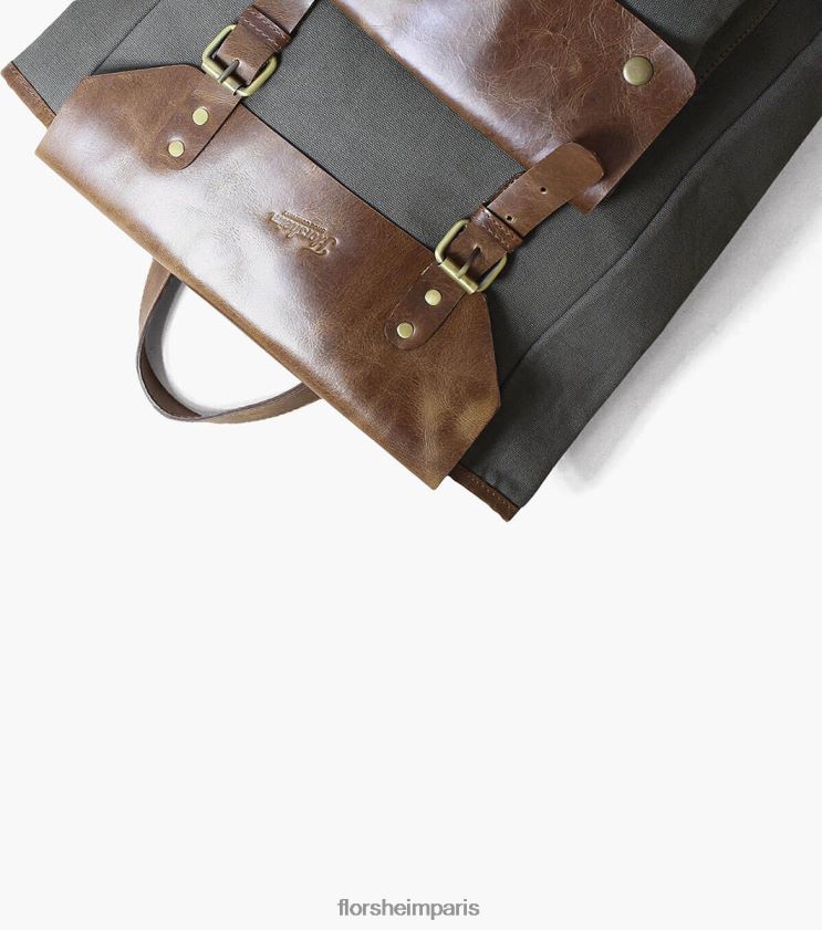 sac à dos en toile/cuir orazio Florsheim unisexe TBZJJL623 accessoires gris