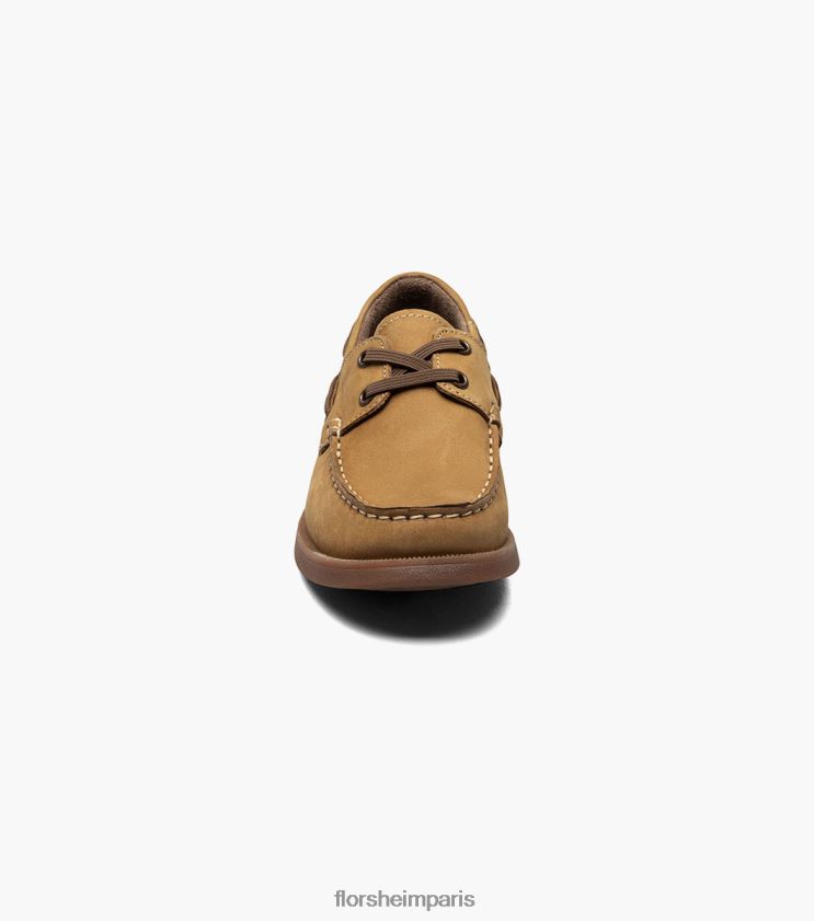 croquet jr. chaussure bateau moc toe Florsheim enfants TBZJJL424 chaussure bronzer