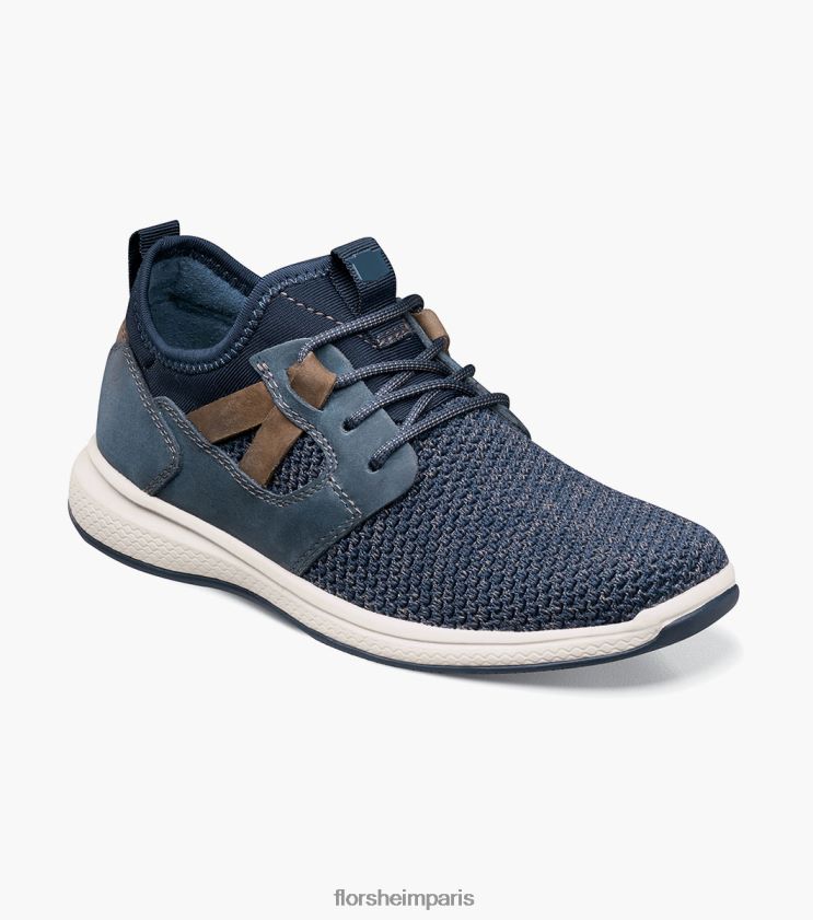 grands lacs jr. baskets à bout uni en maille Florsheim enfants TBZJJL440 chaussure marine