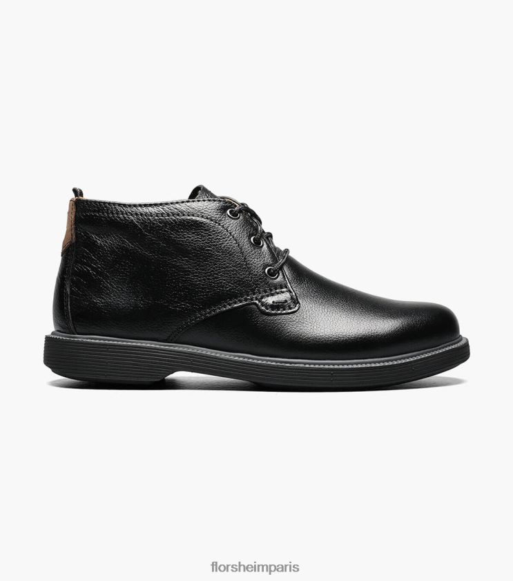 supacush jr. botte chukka à bout uni Florsheim enfants TBZJJL451 chaussure noir dégringolé
