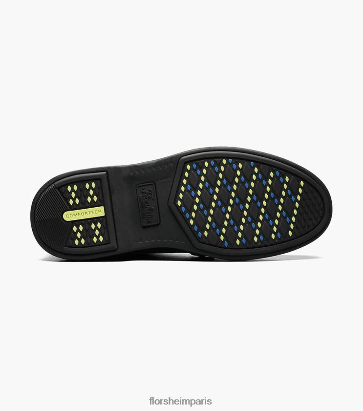 supacush jr. botte chukka à bout uni Florsheim enfants TBZJJL451 chaussure noir dégringolé