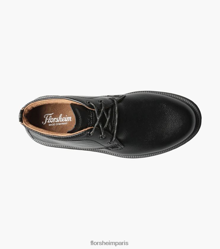 supacush jr. botte chukka à bout uni Florsheim enfants TBZJJL451 chaussure noir dégringolé