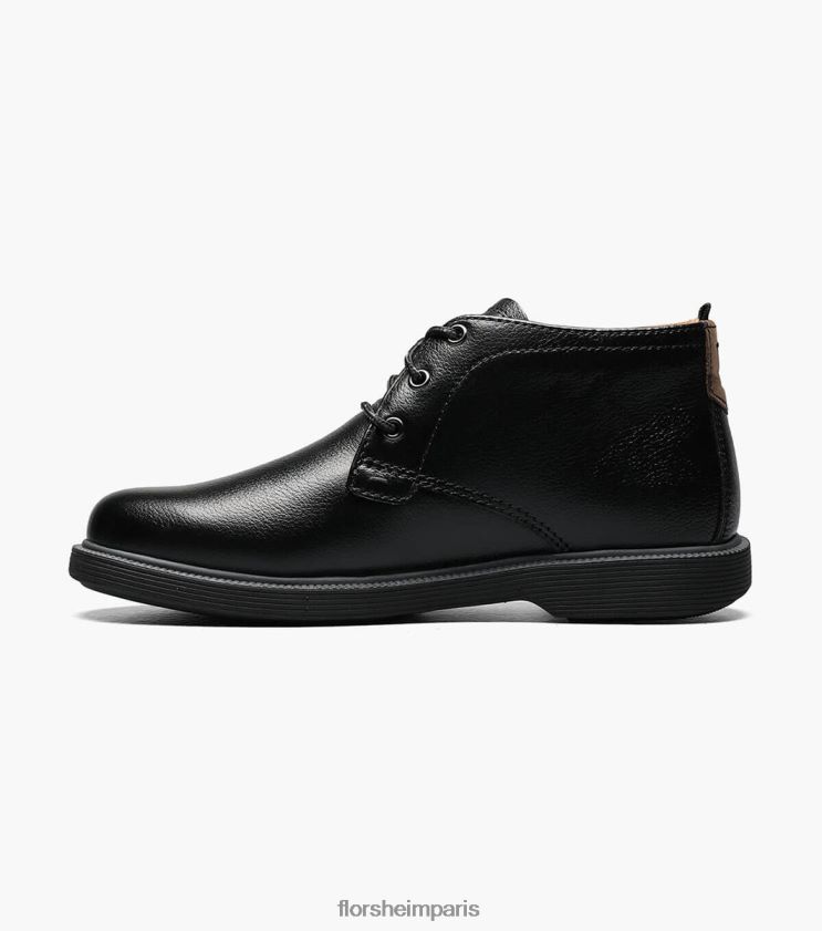 supacush jr. botte chukka à bout uni Florsheim enfants TBZJJL451 chaussure noir dégringolé