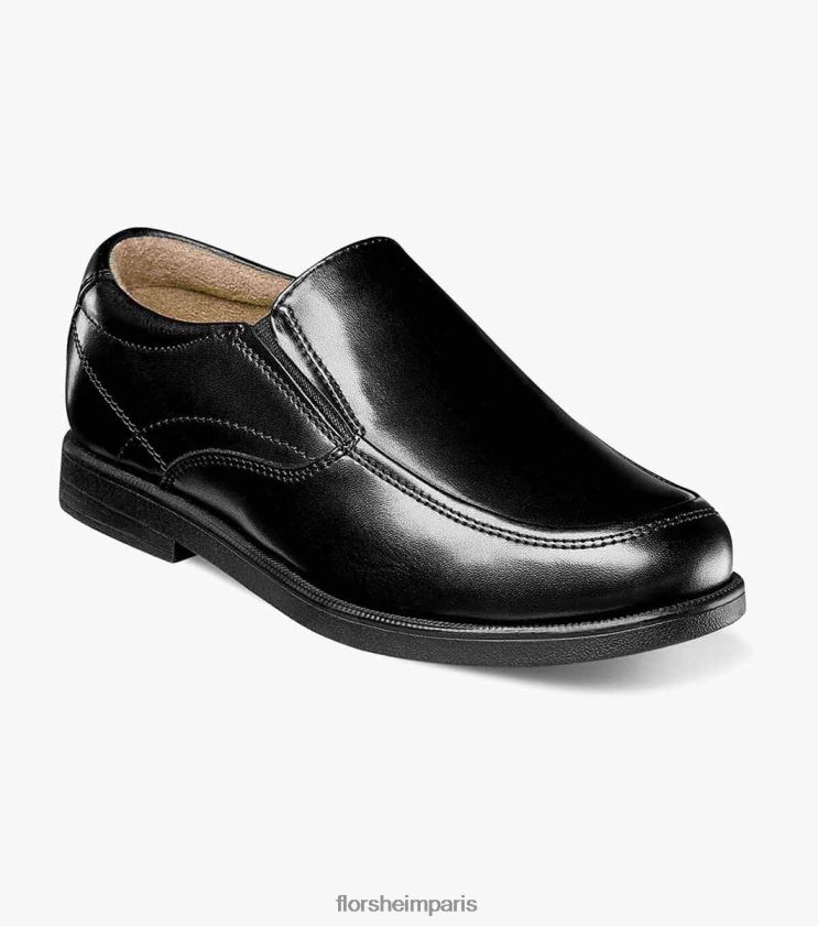 Midtown jr. moc orteil à enfiler Florsheim enfants TBZJJL498 chaussure noir