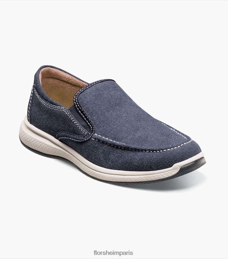 aventure jr. slip vénitien en toile Florsheim enfants TBZJJL481 chaussure marine