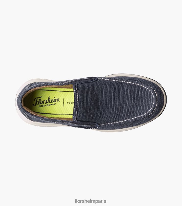 aventure jr. slip vénitien en toile Florsheim enfants TBZJJL481 chaussure marine