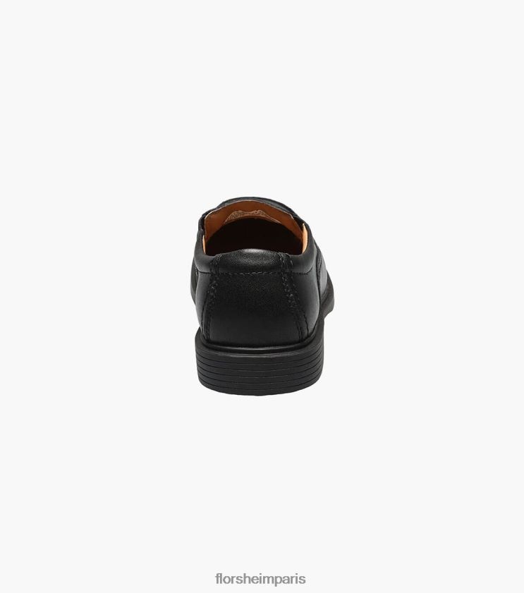 bogan jr. ii moc orteil à enfiler Florsheim enfants TBZJJL491 chaussure noir