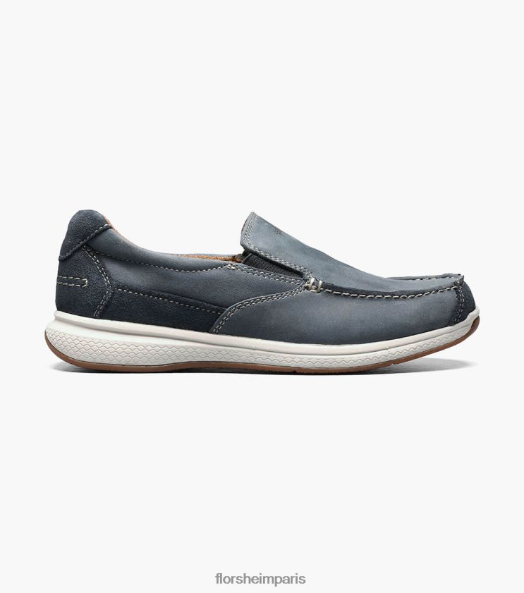 grands lacs jr. moc orteil à enfiler Florsheim enfants TBZJJL464 chaussure indigo
