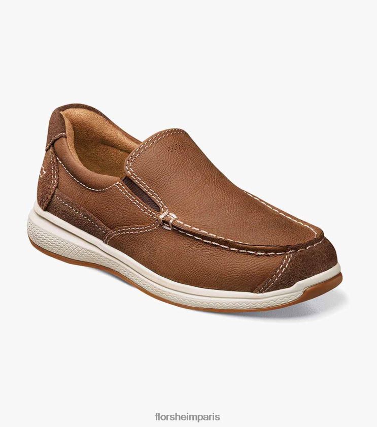 grands lacs jr. moc orteil à enfiler Florsheim enfants TBZJJL465 chaussure calcul
