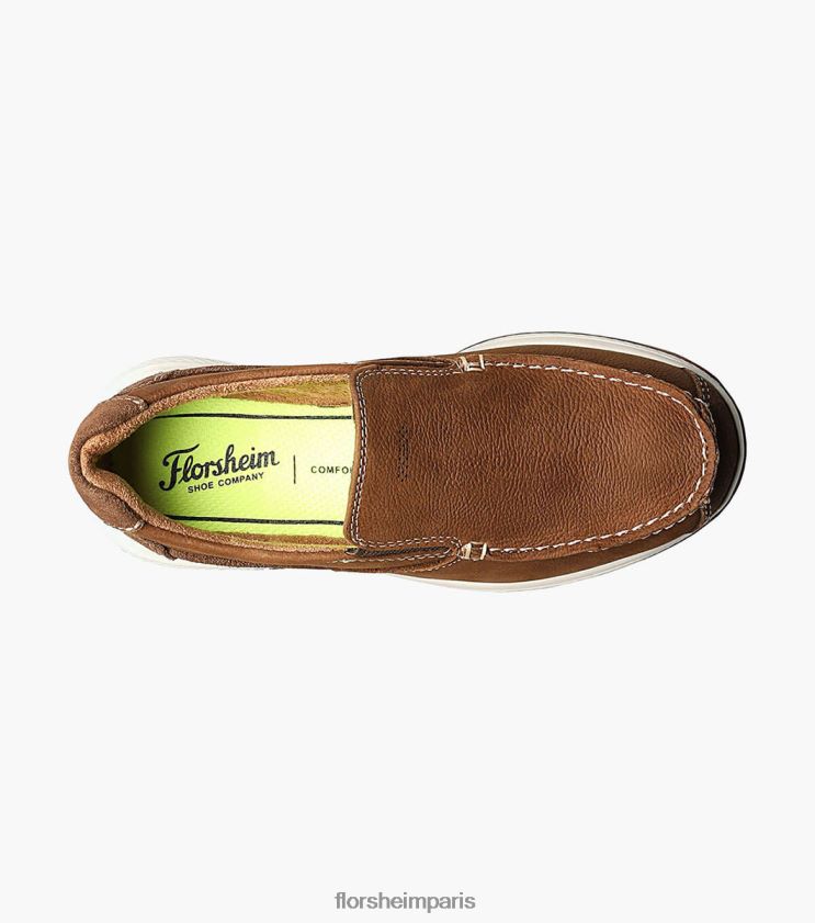 grands lacs jr. moc orteil à enfiler Florsheim enfants TBZJJL465 chaussure calcul