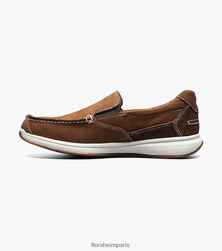grands lacs jr. moc orteil à enfiler Florsheim enfants TBZJJL465 chaussure calcul