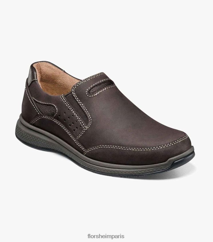 grands lacs jr. slip de sport Florsheim enfants TBZJJL448 chaussure ch marron