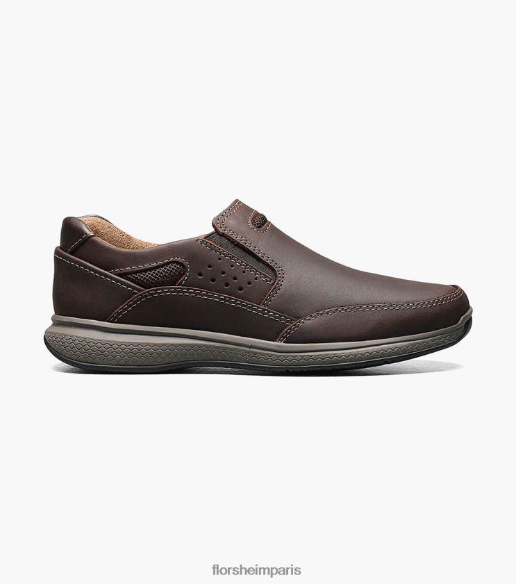 grands lacs jr. slip de sport Florsheim enfants TBZJJL448 chaussure ch marron
