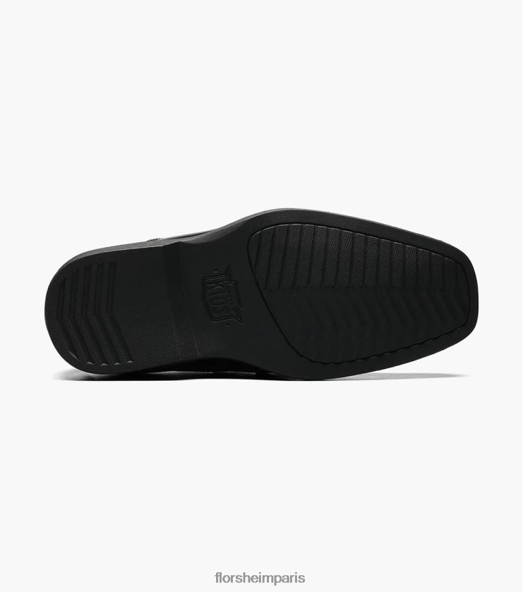 révéler jr. orteil de vélo enfiler Florsheim enfants TBZJJL488 chaussure noir