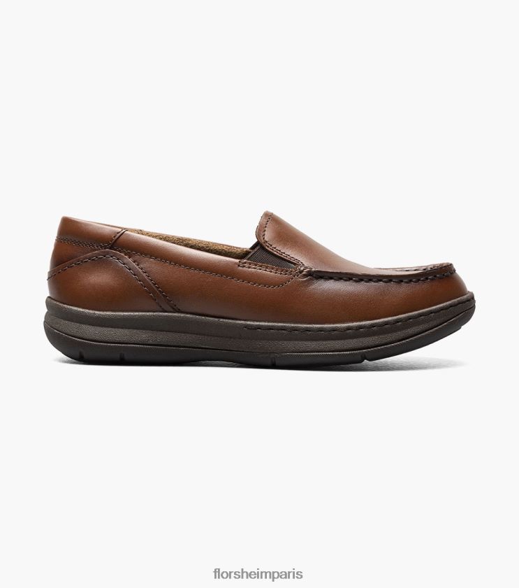central jr. mocassins vénitiens à bout mocassin Florsheim enfants TBZJJL478 chaussure Cognac
