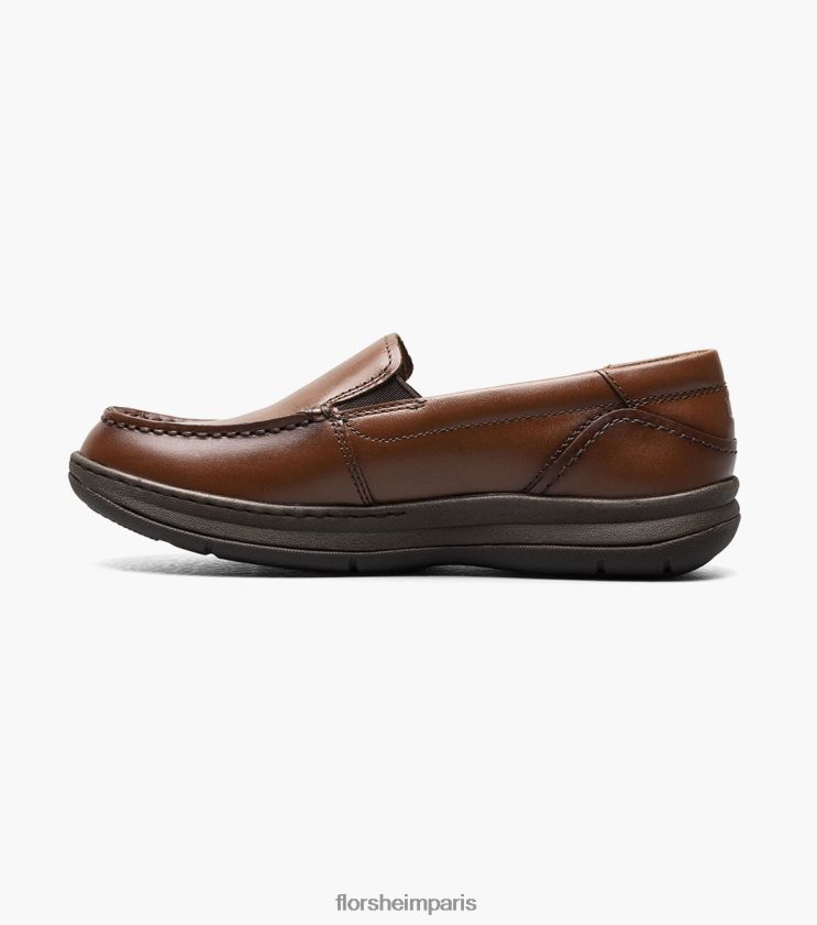 central jr. mocassins vénitiens à bout mocassin Florsheim enfants TBZJJL478 chaussure Cognac