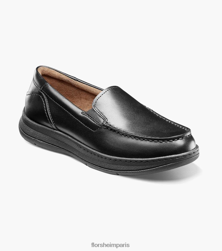 central jr. mocassins vénitiens à bout mocassin Florsheim enfants TBZJJL480 chaussure noir
